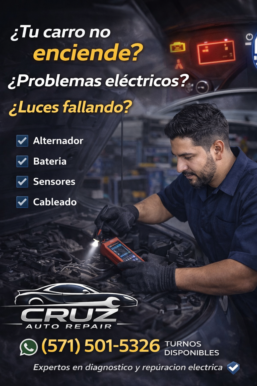 Advanced computer diagnostics at Cruz Auto Repair